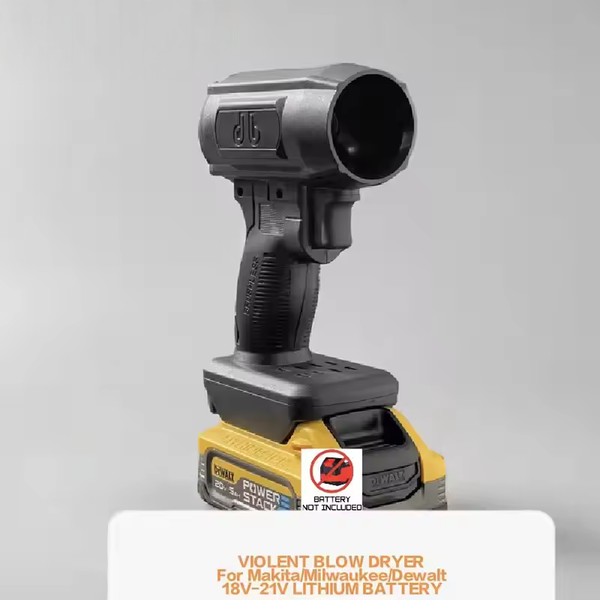 X50MM Car Wash Air Gun Turbo Jet Fan Electric POWERFUL BLOWERS Car Violent Dryer for Makita/Milwaukee/Dewalt No Battery